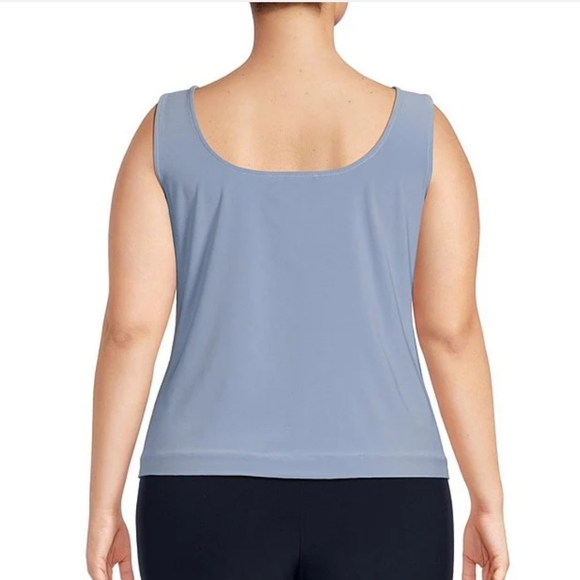 Alex Evenings Plus Size 3/4 Sleeve Embroidered Twinset - Picture 4 of 14